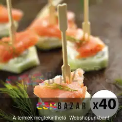 Koktélpálcika, falatka pálcika 40 db-os bambusz - 9 cm