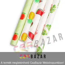 Papír szívószál nyári mintákkal 25 db-os