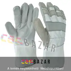Munkás kesztyű marha hasítékbőr tenyerű rakodókesztyű - 10-es méret