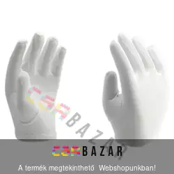 Nylon kesztyű S méret vékony - fehér
