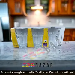 3 db-os üveg vizes pohár készlet 418 ml Casablanca
