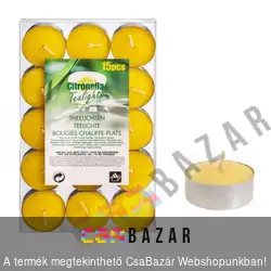 Illatmécses, teamécses citrom illatban 15 db-os