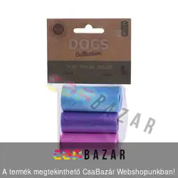 Kutyaürülék, kutyapiszok, kutyakaki tasak 23 x 30 cm - 3 x 15 db