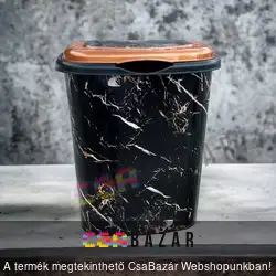 Fekete márvány mintás szennyestartó