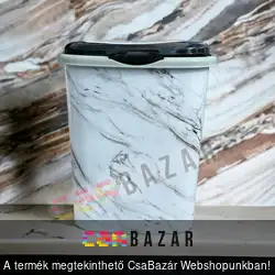 Fehér márvány mintás szennyestartó