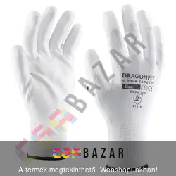 Gumírozott kerti kesztyű 9-es - fehér