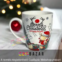 Karácsonyi bögre 350 ml - többféle