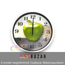 Falióra 25 cm csendes - Gyümölcsös mintákkal