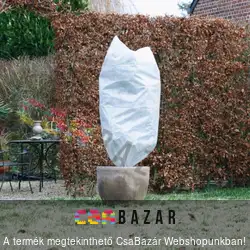 Téli takarófólia zsák zsinórral - fehér átm. 100 x 150 cm - 50g/m2