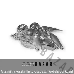 Dísz gömb 11 db-os - ezüst