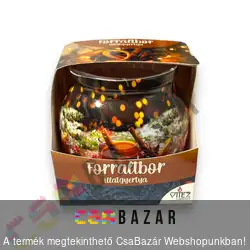 Illatgyertya, illatmécses 70 gr. üvegben - forralt bor