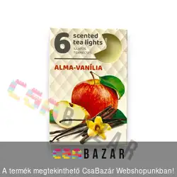 Illatmécses, teamécses alma-vanília 6 db-os