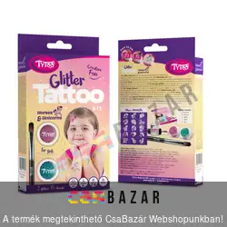 TyToo Glitter Tattoo lovak és unikornisok csillámtetoválás szett