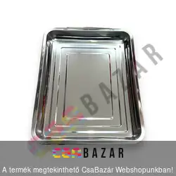 Fém tálca 44 x 34 x 4 cm - magasfalú
