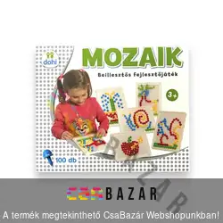 Mozaik - beillesztős, kirakós fejlesztőjáték - 100 db tüskével
