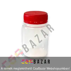 Csavaros tetejű műanyag tégely 80 ml - mini flakon