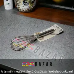 Cukrász habverő 30 cm inox