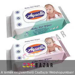 Aquella baba törlőkendő popsitörlő 72 db-os - Fliptop tetővel