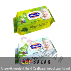 Aquella baba törlőkendő popsitörlő 120 db-os Aloevera kivonattal - Fliptop tetővel