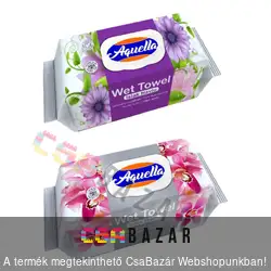 Aquella baba törlőkendő popsitörlő 120 db-os virág illattal - Fliptop tetővel