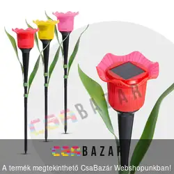 LED-es szolár tulipánlámpa - napelemes lámpa 31 cm
