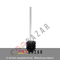 Wc kefe fekete 35 cm - fém nyéllel