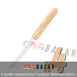 Fa nyelű 4 db-os grill kés, BBQ készlet