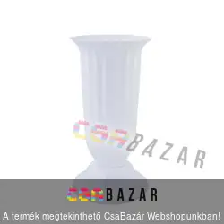 Talpas bordás kerek sírváza 50 cm-es - óriás méret