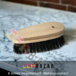 Fa cipőtisztító kefe fénykefe ovális