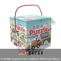 18 db-os puzzle - járművek