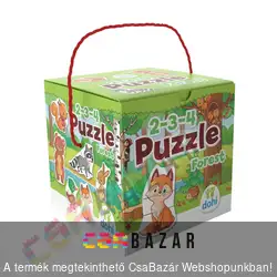 18 db-os puzzle - erdő állatai