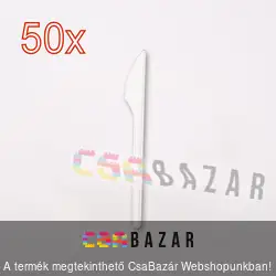 50 db-os eldobható műanyag kés csomag