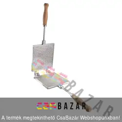 Ostyasütő, sajtos tallér sütő 14 x 16 cm - alumínium