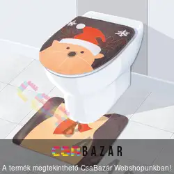 Karácsonyi WC ülőke dekor rénszarvas mintával
