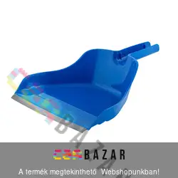 Bonus Szemétlapát gumi éllel kék - Hendrix gumis lapát HACCP