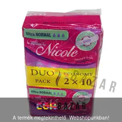 Nicole egészségügyi betét 2 x 10db-os DuoPack Ultra Normal