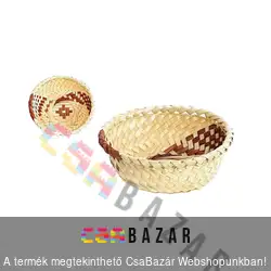 Bambusz kosár kerek 13x5 cm