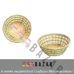 Bambusz kosár kerek 23 cm