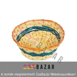 Bambusz kosár kerek 22 cm