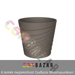 Virágcserép kaspó 14 cm Swing - mokka