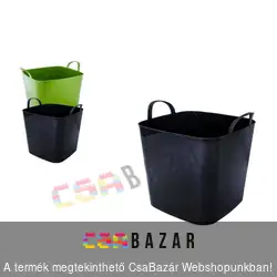 Műanyag flexibilis füles kosár 22 L szögletes