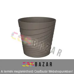 Virágcserép kaspó 22 cm Swing - mokka