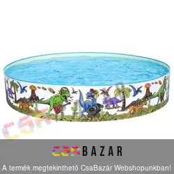 Merev falú medence 244 x 46 cm Bestway 55001 - dínók