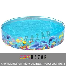 Merev falú medence 244 x 46 cm Bestway 55031 - korallok