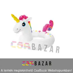 Felfújható úszógumi 107cm x 58cm Unikornis INTEX 59221