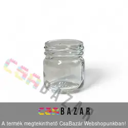 Befőttes üveg 40 ml mini - kis csilis