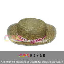 Szalmakalap felnőtt nagy - női