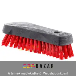 Bonus professzionális súrolókefe 18 cm - piros - HACCP