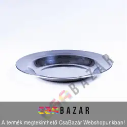 Fém mély tányér 22 cm - rozsdamentes acél