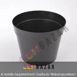 Szürke olcsó virágcserép 15cm